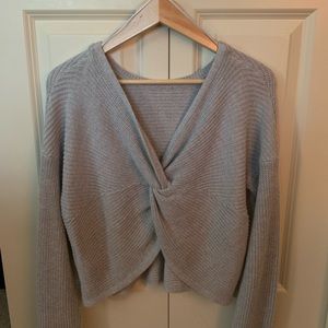 two way wear gray sweater